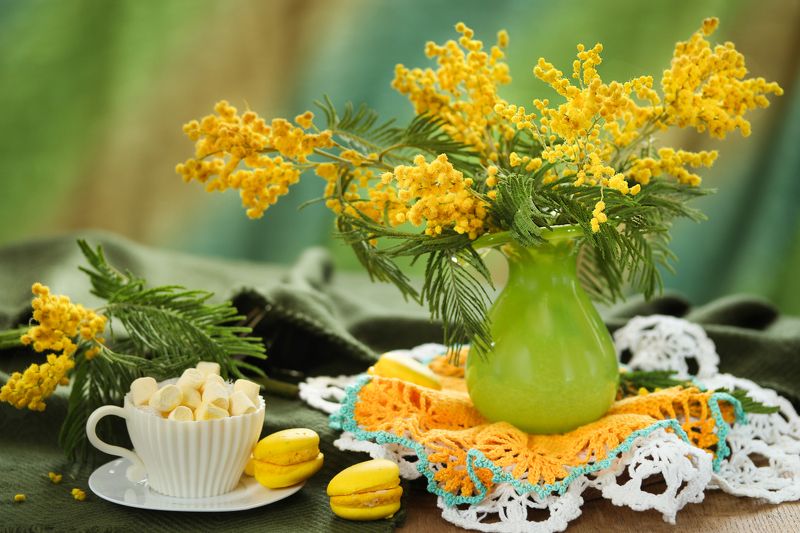 природа, весна, букет, мимоза, печенье Мимозаphoto preview