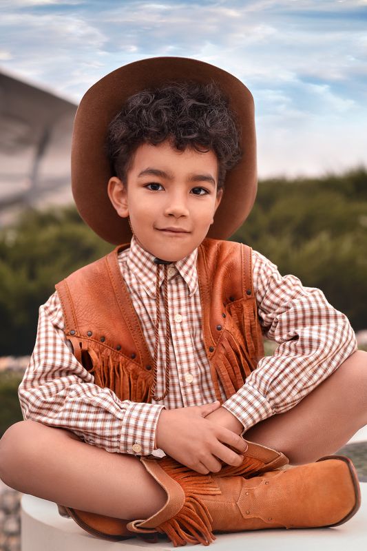 Ковбой, дети, детская съёмка,  портрет Ковбойphoto preview