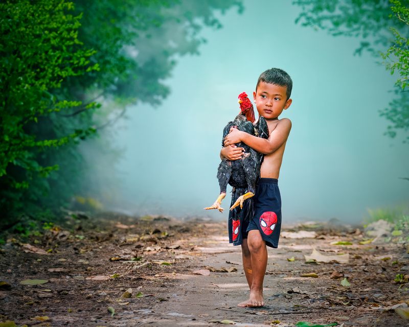 Indonesian village boyphoto preview