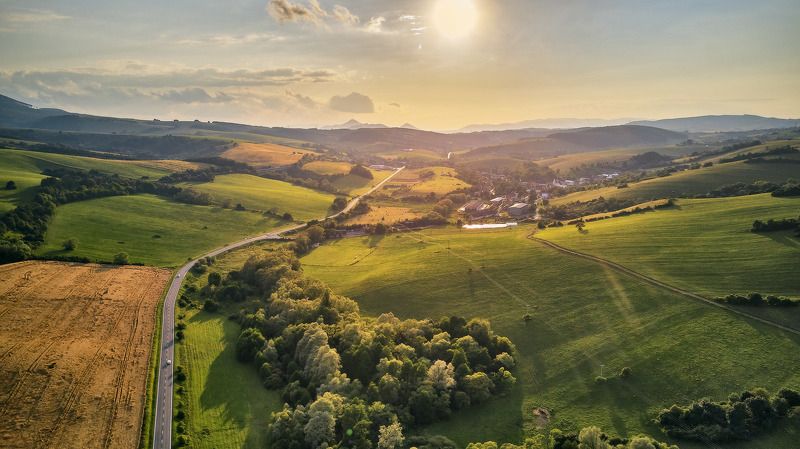 вечер, горы, дорога, европа, закат, лето, словакия, татры, холмы Дорогами Словакииphoto preview