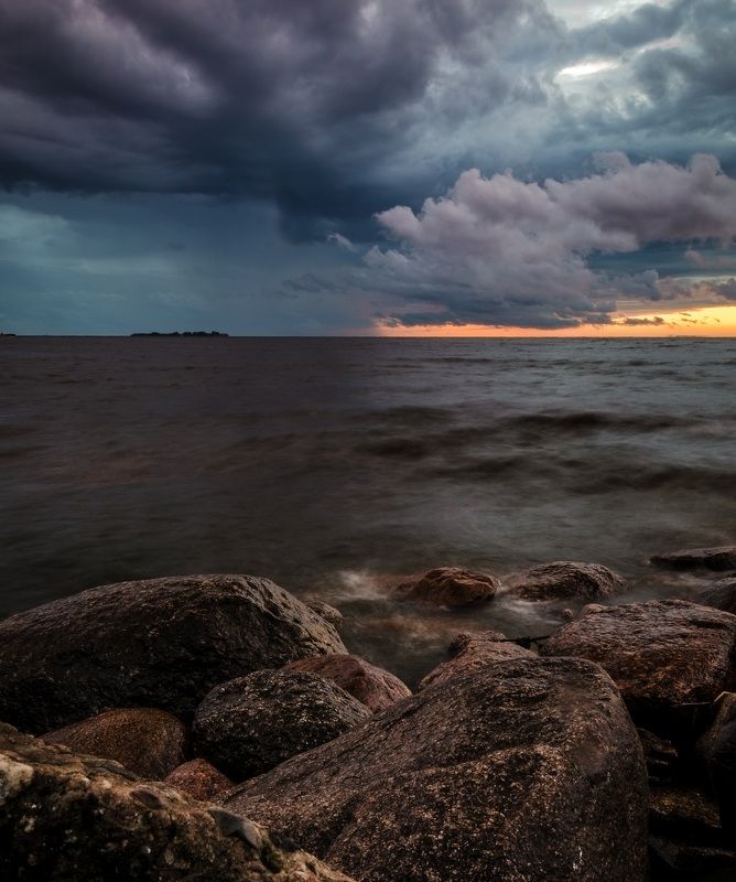 закат, тучи, облака, небо, залив, sunset, cloud, sky, bay, photo preview