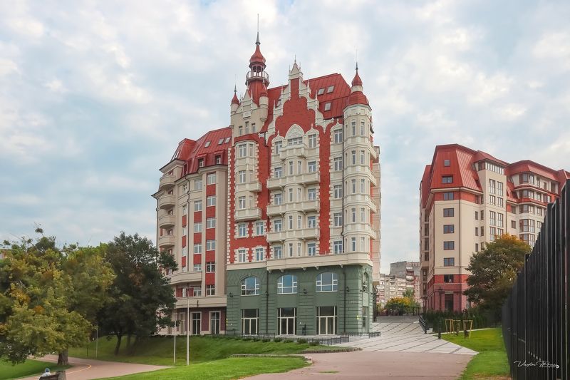 архитектура, Калининград, жилой комплекс, фотография, город, день, дом, Россия, architecture, Kaliningrad, residential complex, photography, city, day, house, Russia Калининградский новострой.photo preview