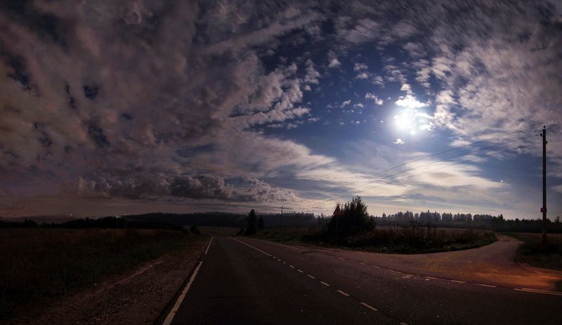 ночь,луна. photo preview