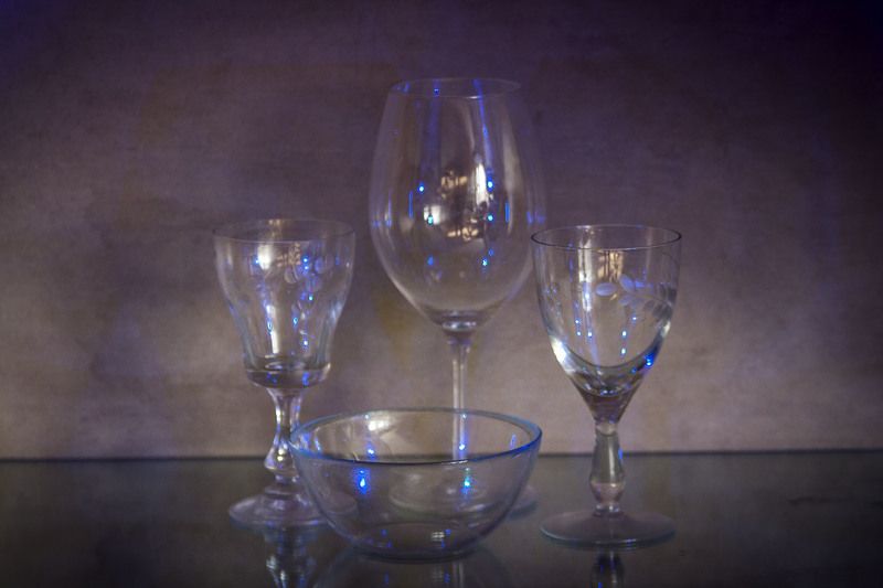 натюрморт, стекло, посуда фантазии со стекломphoto preview