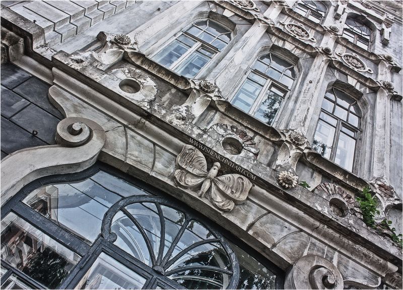 архитектура, город, модерн, фасад, геометрия, эпоха Забытый модерн Самарыphoto preview