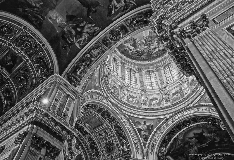 архитектура, город, санкт-петербург, исаакиевский собор, геометрия, своды, эпоха, история, интерьер, наследие Под сводами собораphoto preview