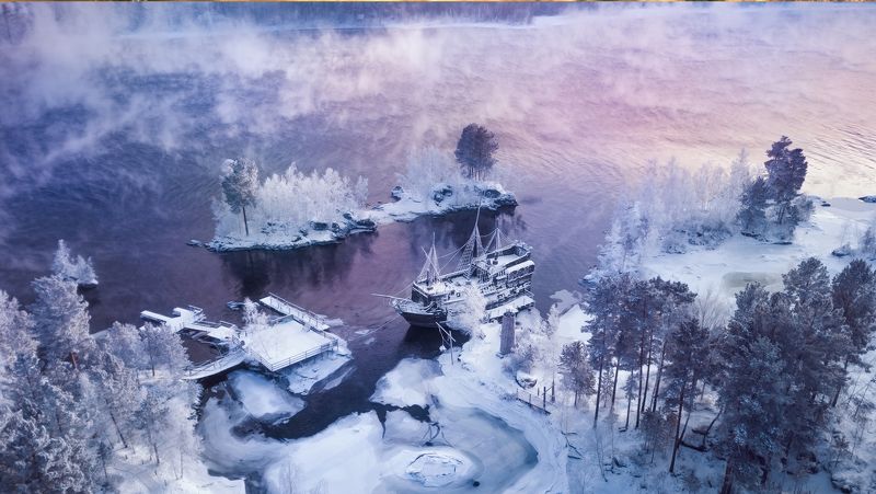 хакасия, зима, тортуга, снег, река Тортугаphoto preview