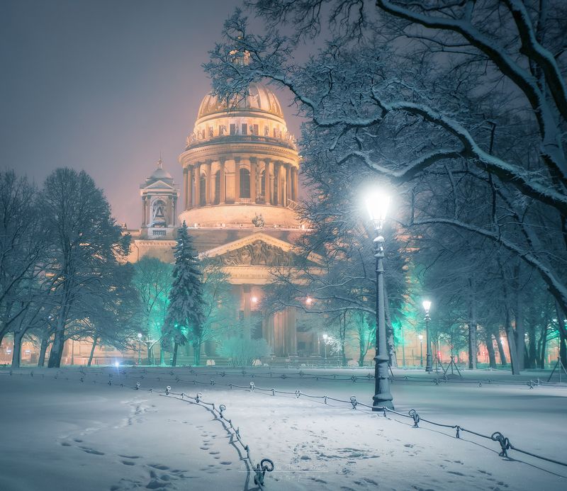 Снежное утро Петербурга...photo preview