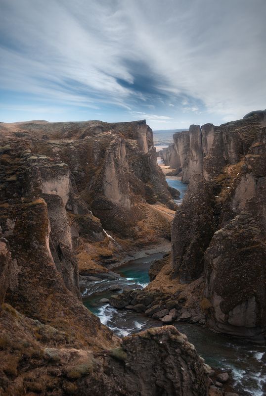 iceland, sunset, landscape, sky, sun, canyon, stokksness, lights, mountains, mountain, hungarianphotographer The Canyonphoto preview