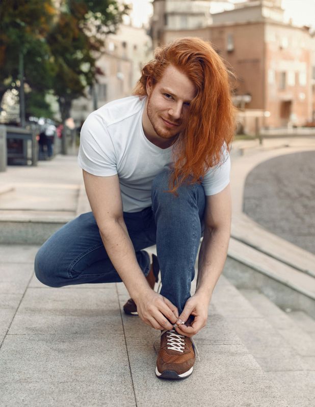 мужской портрет, мужская фотосессия, рыжик, рыжий парень, длинноволосый парень, рыжие волосы  Александр Левичев photo preview
