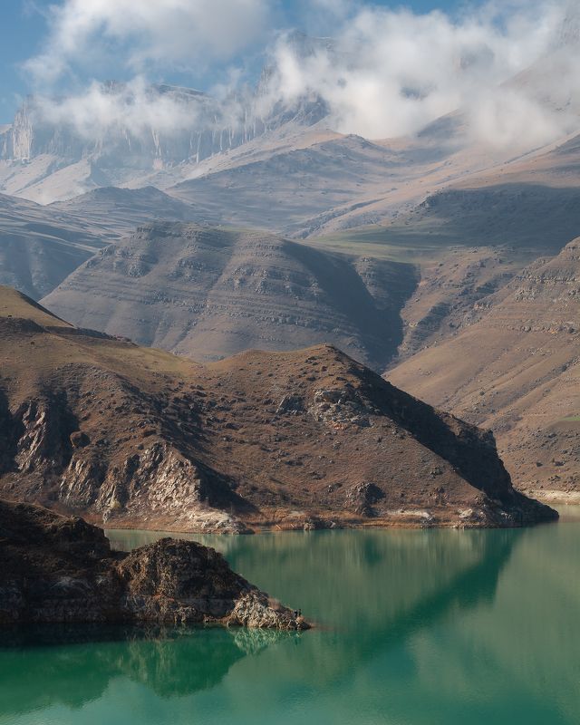 гижгит, озеро, кбр, кавказ, горы, науджидза Рыбакиphoto preview