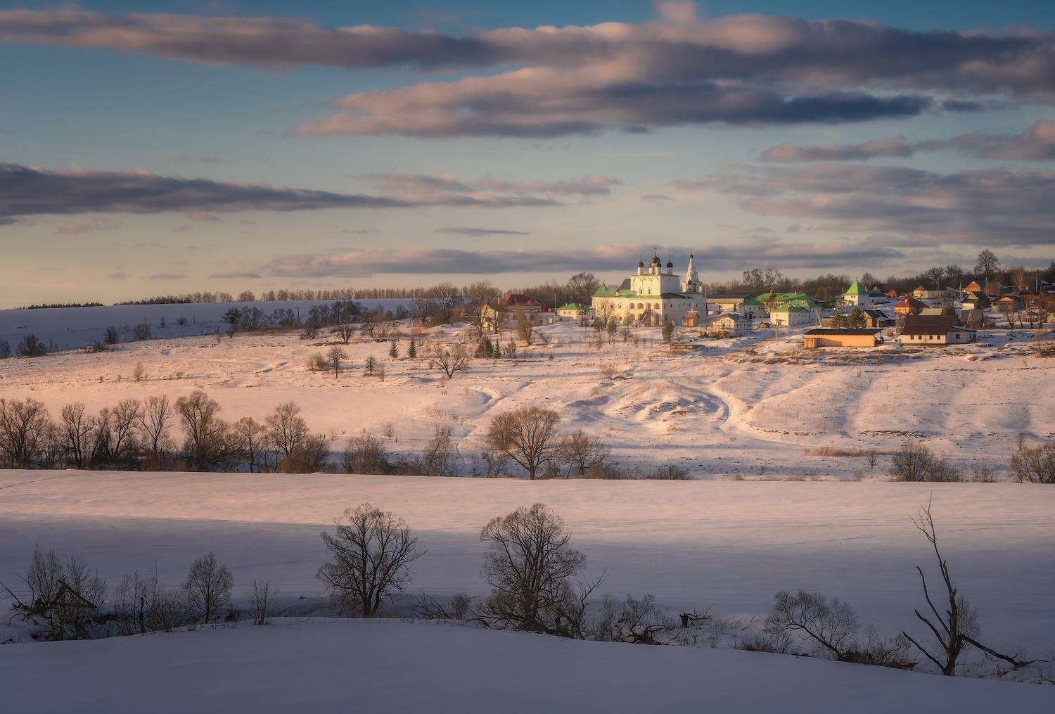 Вечер у Анастасова монастыря. Автор: Левыкин Виталий анастасов монастырь, одоев, тульская область, Левыкин Виталий