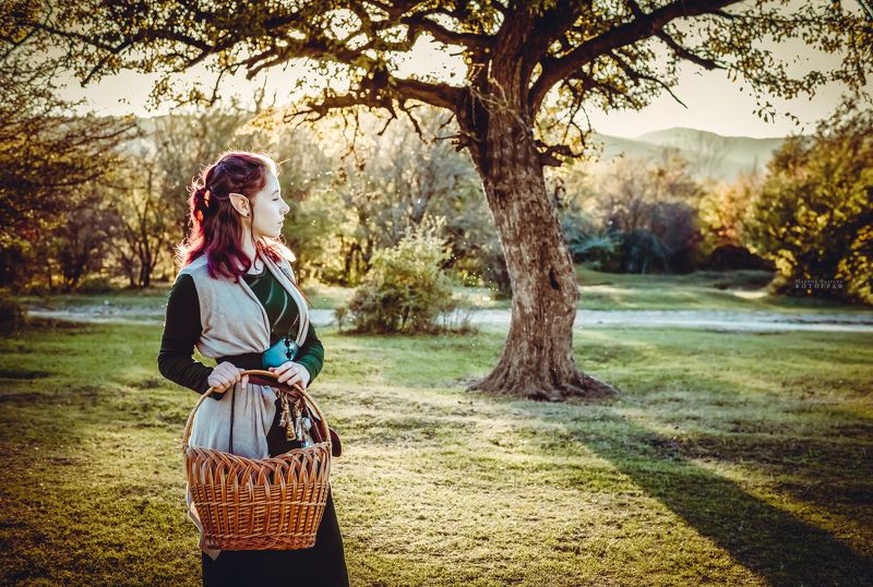 косплей, девушка, эльфийка, лес, равноденствие Встреча весеннего равноденствияphoto preview