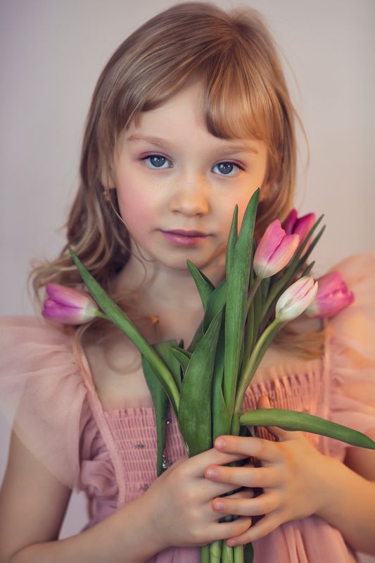 #детскийпортрет #девочкасцветами  АЛЕКСАphoto preview