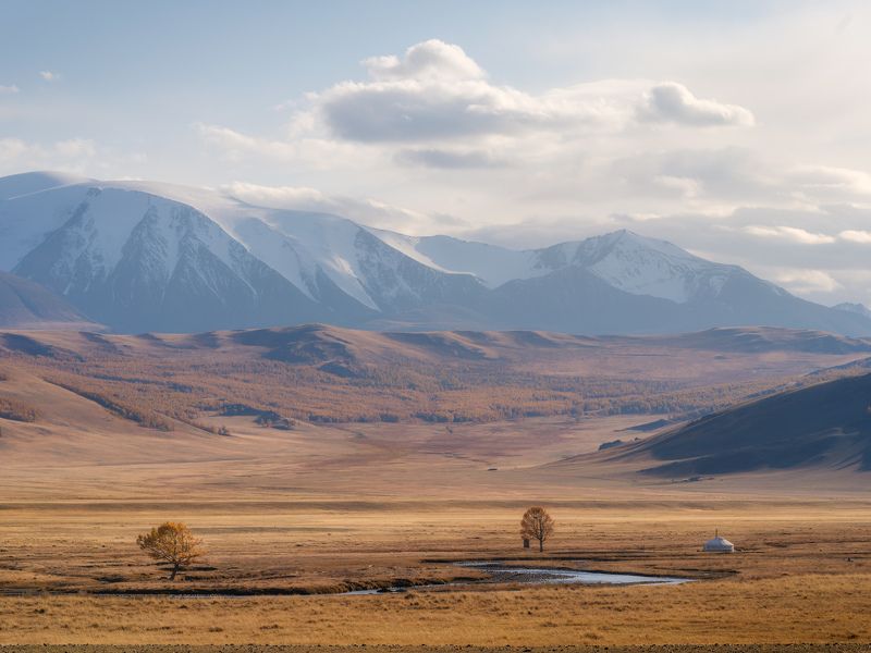 тыва, tuva, сентябрь, золотая осень, горы На исходе дня... / At the end of the day...photo preview
