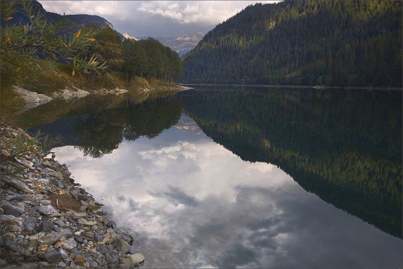 альпы, озеро, швейцария Тихим вечеромphoto preview