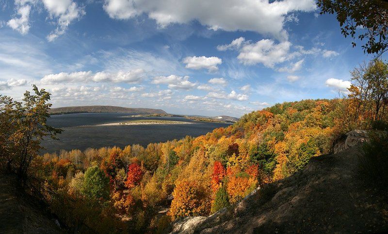самарская лука, жигулёвские ворота, осень, лес, лысая гора Жигулёвские ворота фото превью