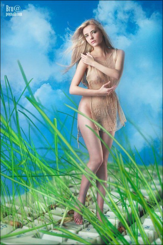 клавиатура, проросла Конец компьютерной эры.photo preview