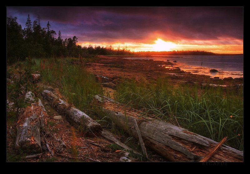 карелия, белое море, закат restesphoto preview