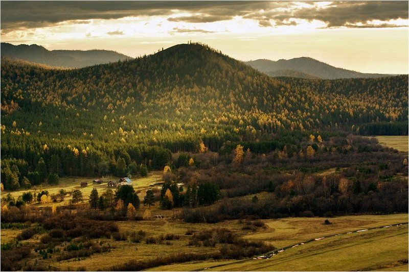 Осенний вечер на кордоне Макарова фото превью