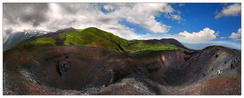 вулкан, этна, сицилия,  кратеры, панорама, вулканы, италия Ноздри Землиphoto preview