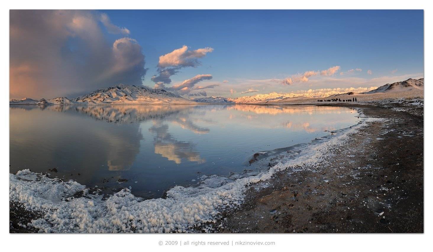 казахстан, тузколь, озеро, пейзаж, Николай Зиновьев