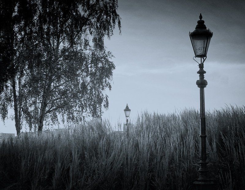 фонари, синие The Blue Lights Districtphoto preview