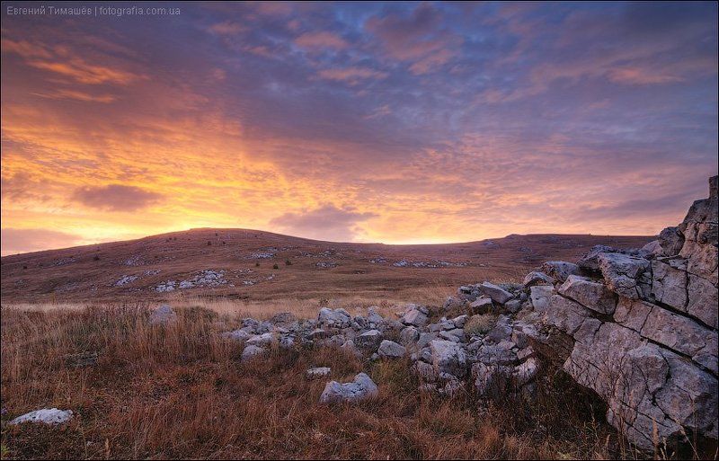 крым, горы, рассвет, бабуган-яйла Рассвет на Бабуган-Яйлеphoto preview
