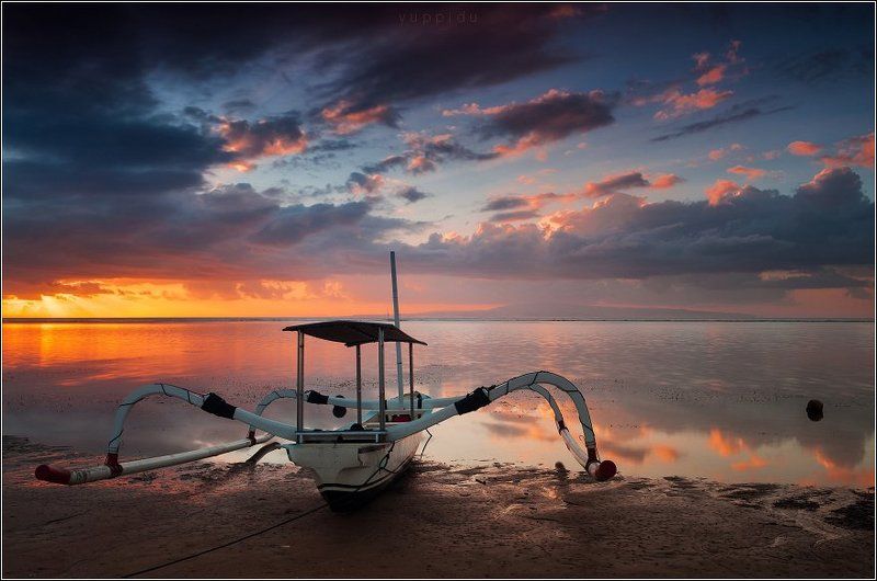 Bali, Boat, Sanur, Sunrise Рассвет в Сануреphoto preview