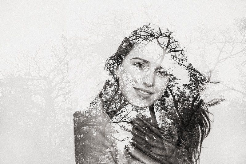 Портрет, женский портрет, чернобелое Еленаphoto preview