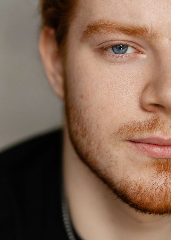 крупный портрет, глаза, мужской портрет, мужская фотосессия, мужской фотограф, рыжий When I look in your eyesphoto preview