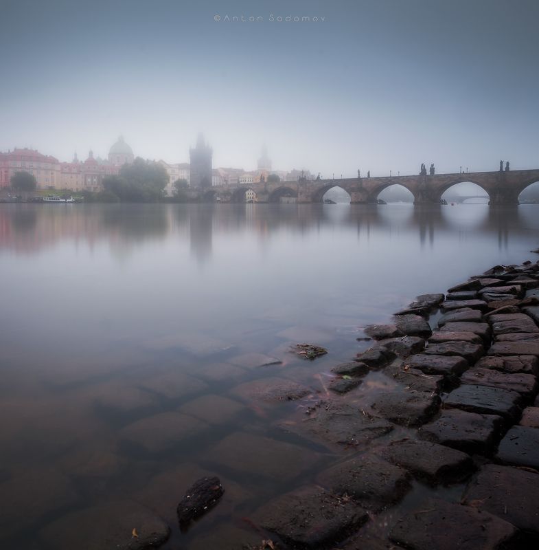 прага, утро, чехия, город, длиннаявыдержка, longexposure, утро, вода, река Утренняя Прагаphoto preview