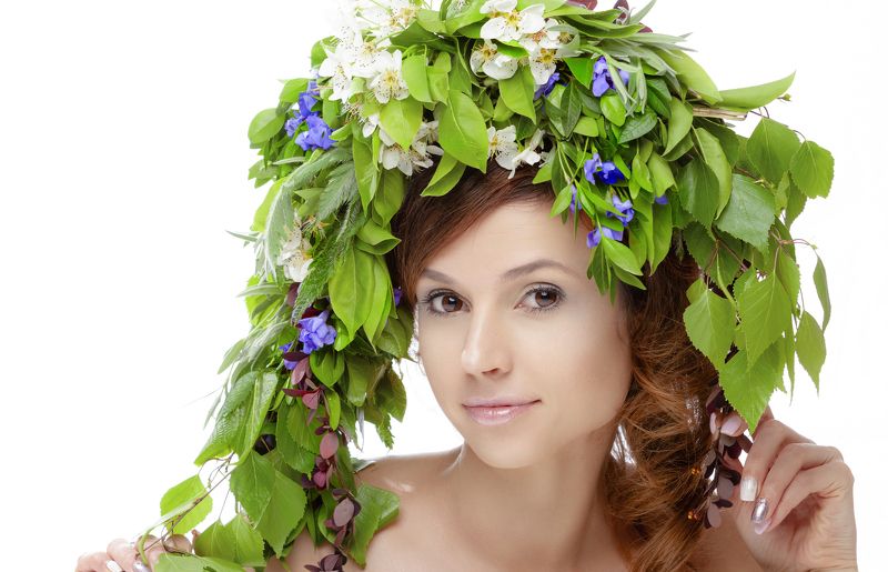 девушка, портрет, образ, венок Иринаphoto preview