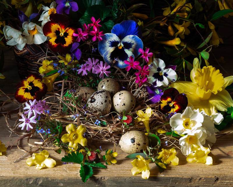spring flowers, spring, still life photography, easter Easter Flowersphoto preview