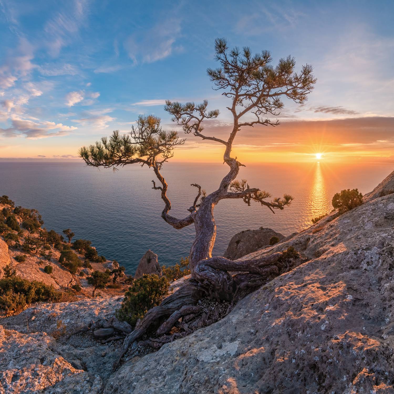 Закат на пике Космоса. Автор: Алексей Королёв крым, новый свет, судак, черное море, пейзаж, природа, море, россия, горы, crimea, novyi svet, sudak, black sea, landscape, nature, sea, russia, mountains, Алексей Королёв