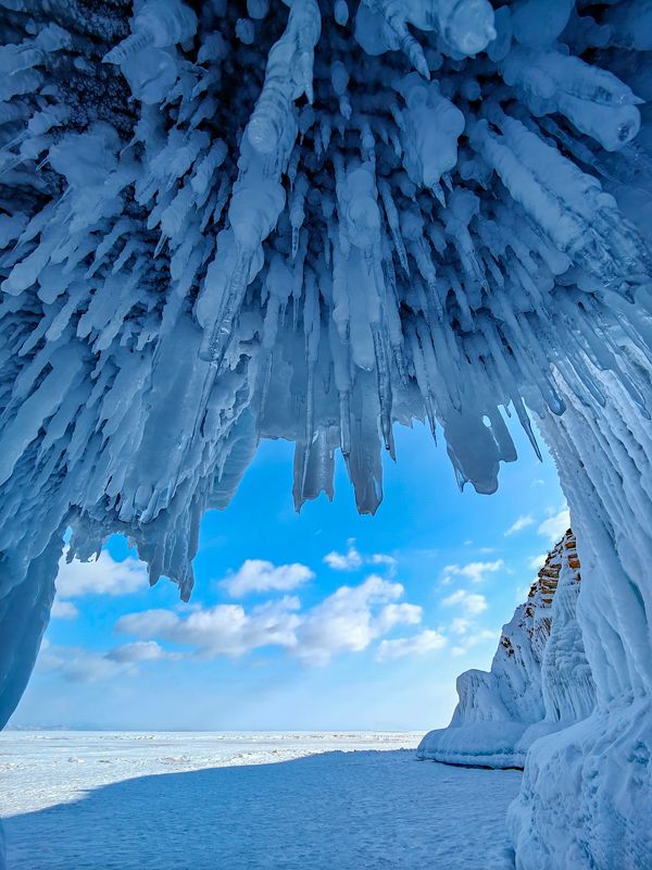 байкал, грот, лёд, зима photo preview