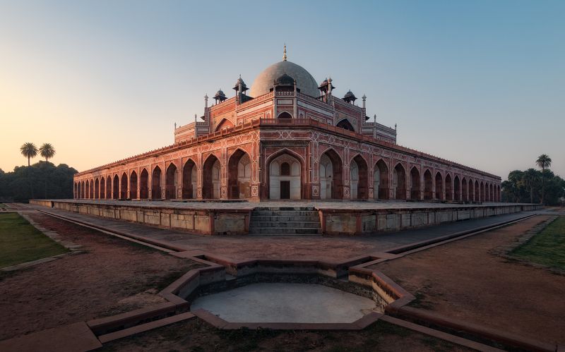 индия, дели, храм, мавзолей, комплекс, путешествие, путешествия, азия, india, delhi, temple, travel, asia, evening Мавзолей Хумаюна / Humayun\'s Tomb фото превью