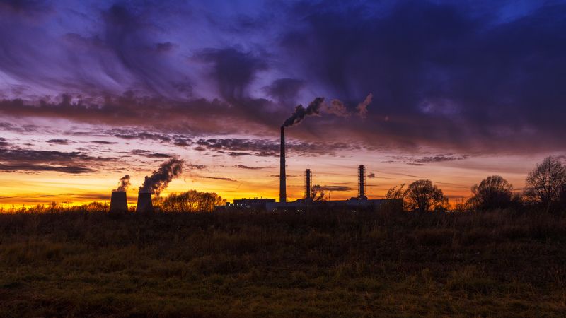 Мытиши, ТЭЦ, закат photo preview