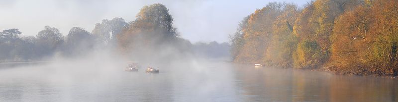 Thames, London, river, fog, dawn, ships, water, nature, landscape, Thames in Londonphoto preview
