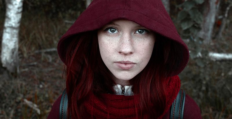 Лес Василиса Красная Шапочка Веснушки Василисаphoto preview