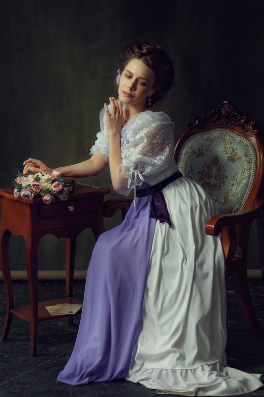 девушка, винтаж, постановочное фото, портрет, женский портрет, художественное фото Викторияphoto preview