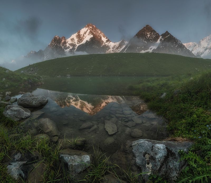 кавказ, кабардино-балкария, безенги, дыхтау, баранкош В краю Безенгиphoto preview