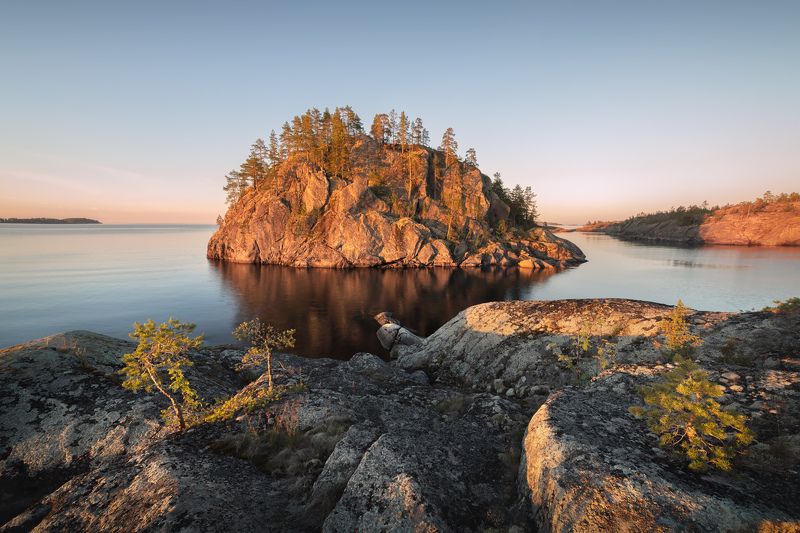 ладога, ладожские шхеры, карелия, северное приладожье, скалистые острова, сосны \