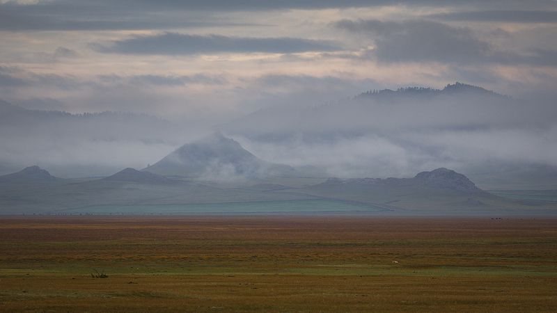 алтай, осень, усть-кан, пейзаж, туман, Туманным утром.photo preview