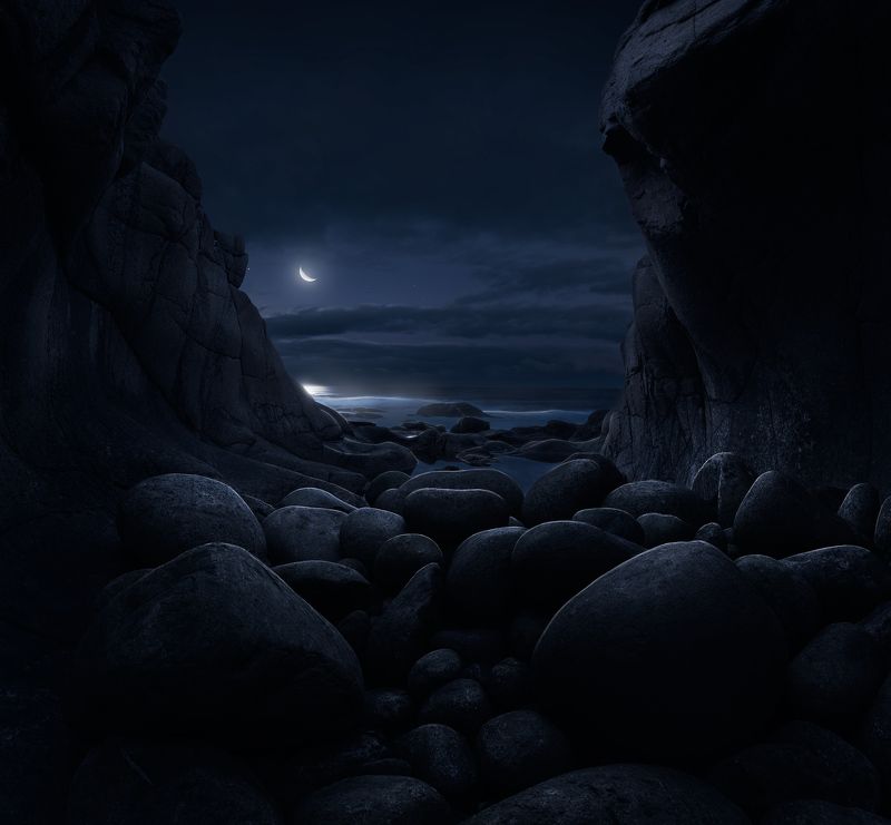 север, кольский, териберка, скалы, фототур, луна Логово драконаphoto preview