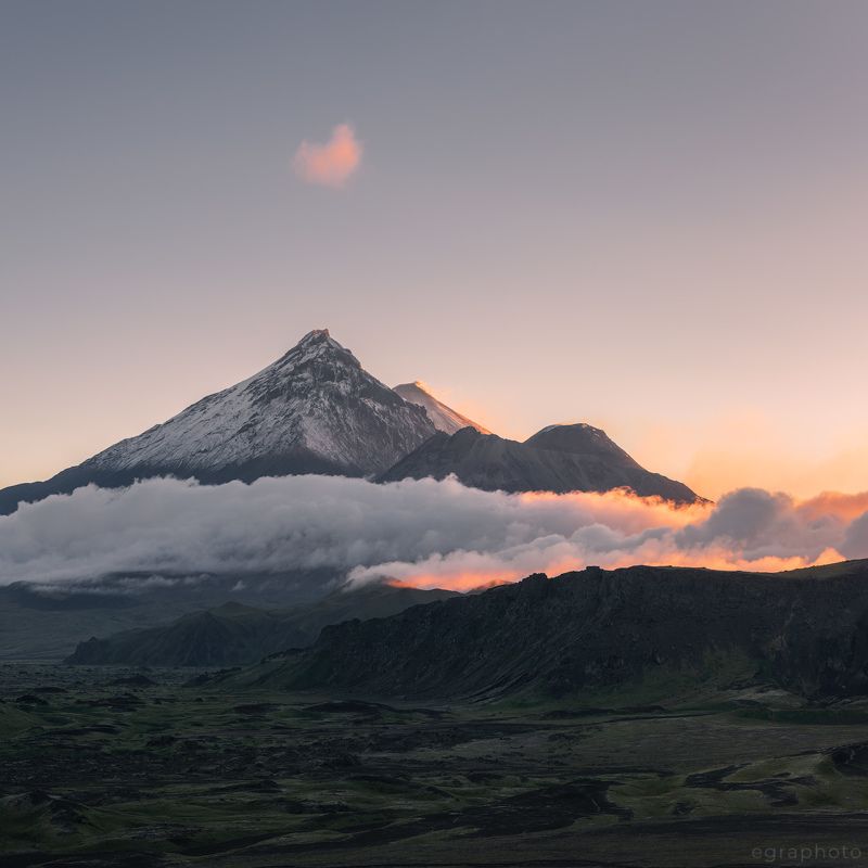 камчатка, вулкан, безымянный, камень, ключевской Из Камчатки... фото превью
