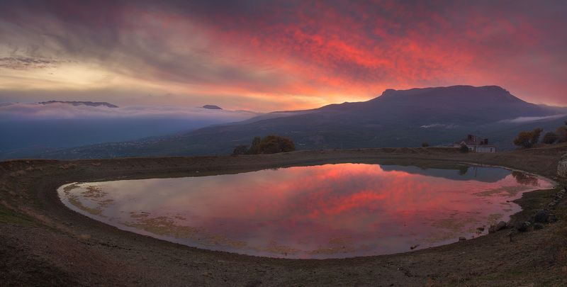 Демерджи, Крым, Чатыр-Даг Вечерний вид на Чатыр-Дагphoto preview