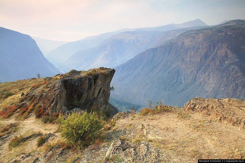 алтай. горы, природа, Чулышман, река, каньон Долина реки Чулышман фото превью