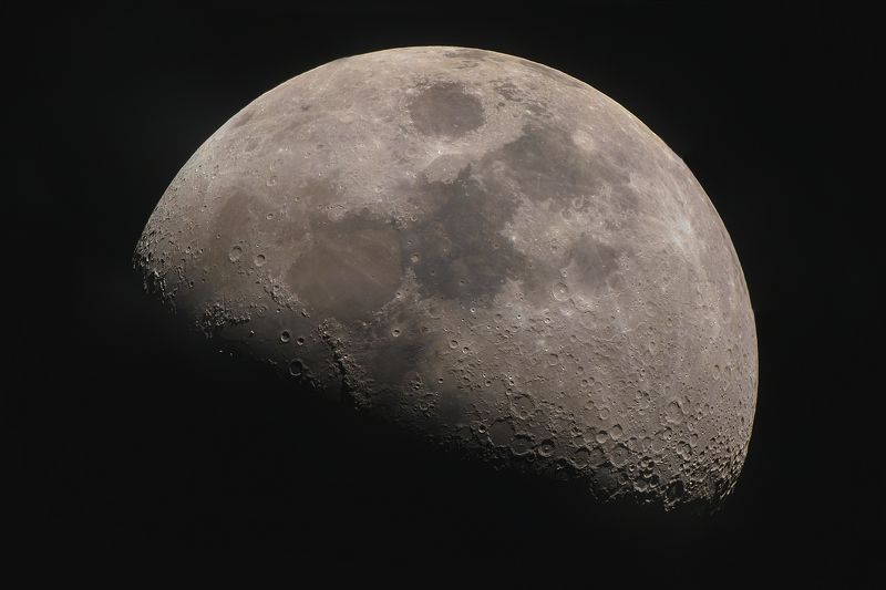 ночь, астрофотография, звезды, луна, дипскай, ночная фотография, космос Растущая Лунаphoto preview