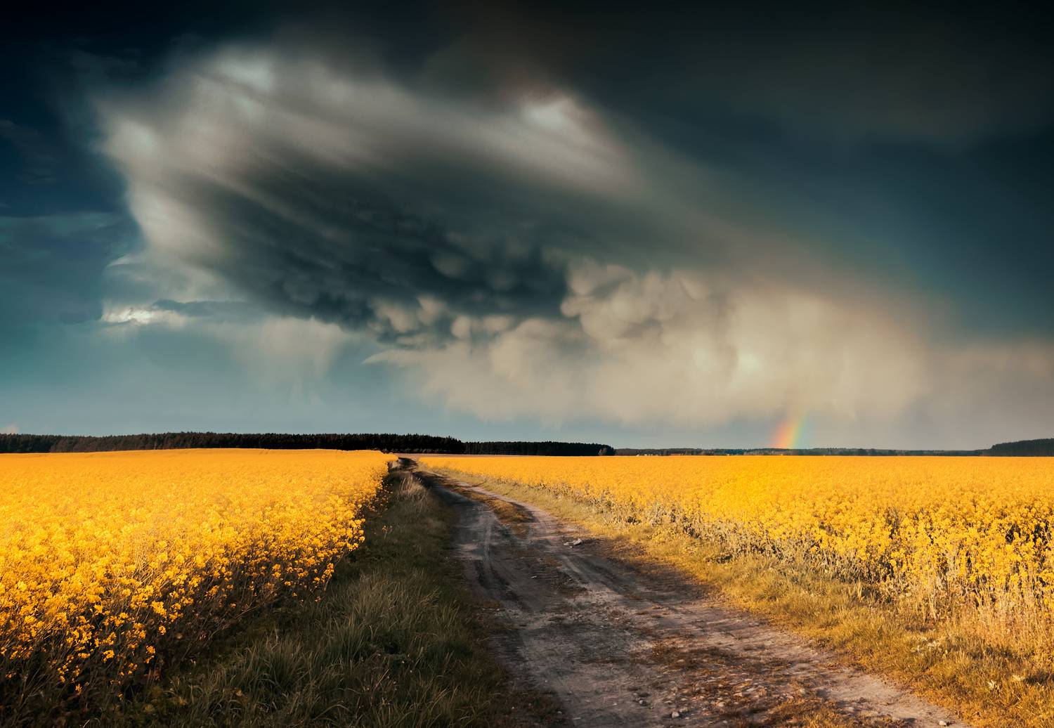 Kwiecień plecień. Автор: Wojciech Grzanka nature, clouds, sky, field, rapefield, weather, today, Wojciech Grzanka